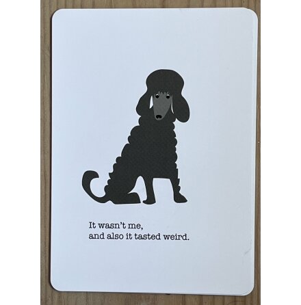 Postcard poodle